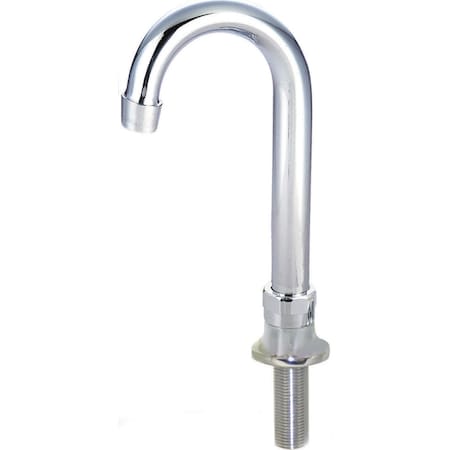 Bk Resources Faucet, Deck Mount Spout Base, 3.5" Gooseneck Swivel Spout BKF-DMB-3G-G
